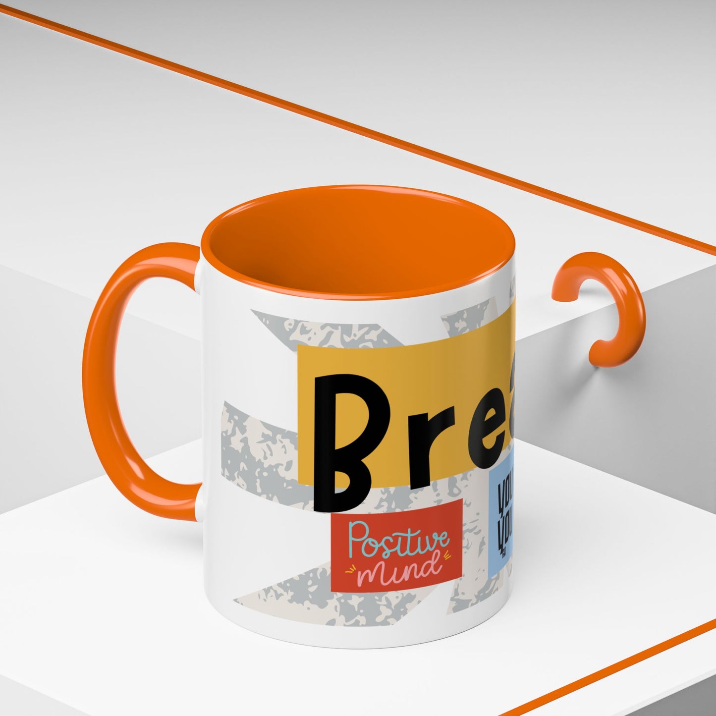 Inspirational Accent Coffee Mug - Mindful Reminder for Daily Positivity