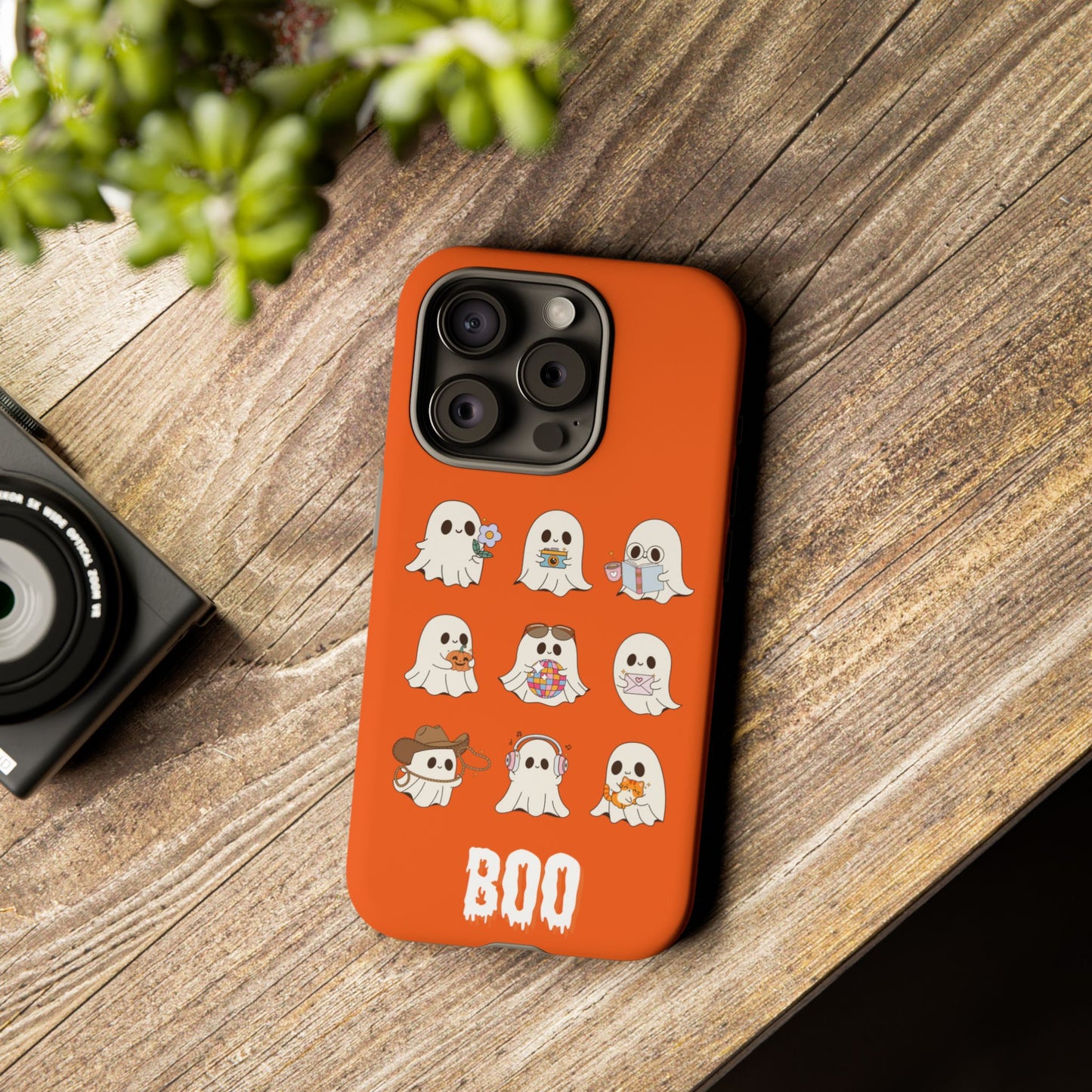 Ghostly Boo Phone Case, Halloween Cases, Cute Ghost Phone Cover, Trick-or-Treat Accessories, Spooky Gift for Halloween