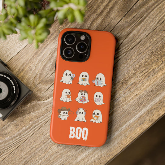 Ghostly Boo Phone Case, Halloween Cases, Cute Ghost Phone Cover, Trick-or-Treat Accessories, Spooky Gift for Halloween