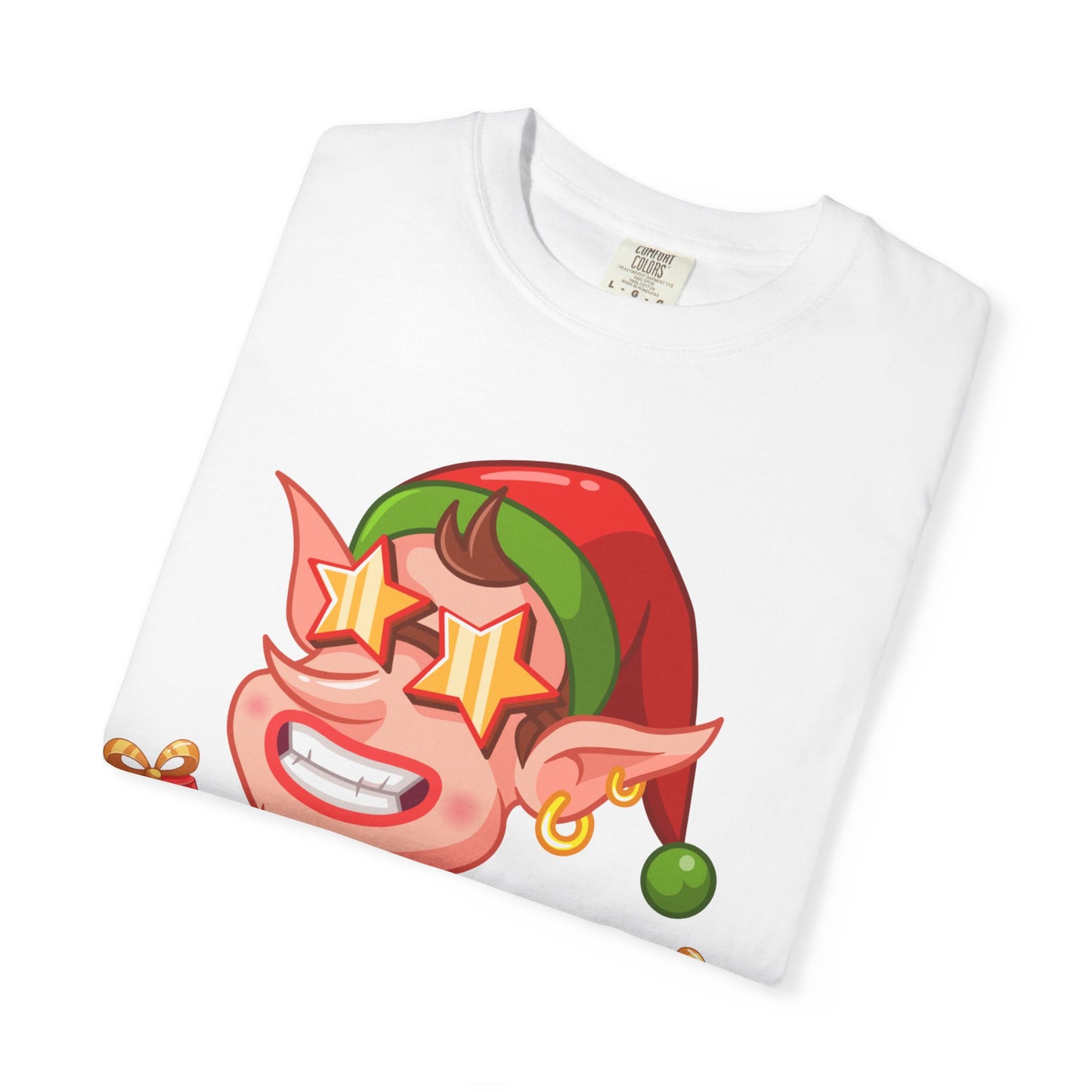 Fun Christmas Elf T-Shirt, Holiday Apparel, Merry Xmas Shirt, Unisex Gift, Festive Clothing, Xmas Party Outfit