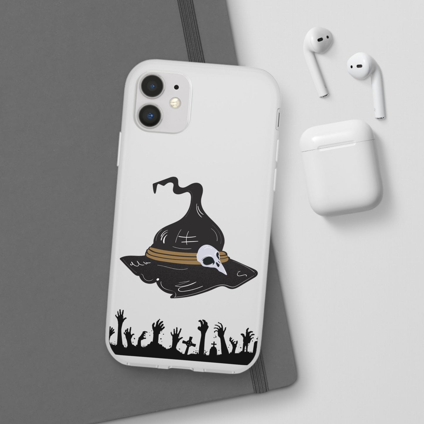 Halloween Witch Hat Flexi Cases, Spooky Phone Covers, Witchy Gift Ideas, Fall Decor, Unique Cellphone Accessories