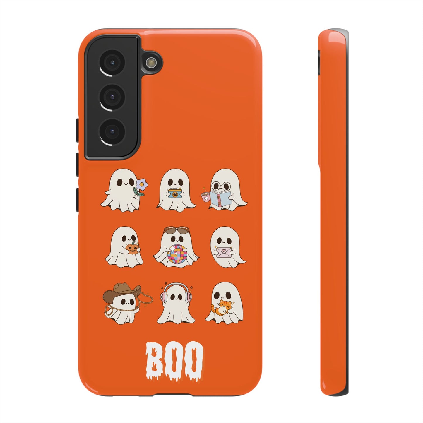 Ghostly Boo Phone Case, Halloween Cases, Cute Ghost Phone Cover, Trick-or-Treat Accessories, Spooky Gift for Halloween