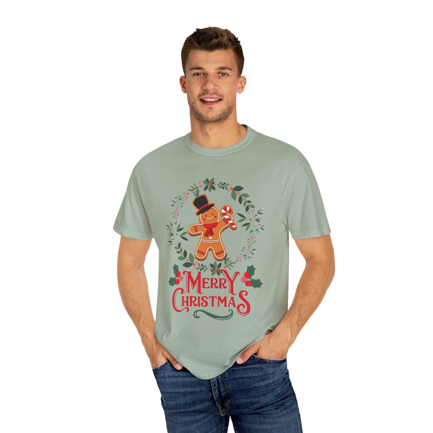 Gingerbread Christmas T-Shirt, Holiday Top, Christmas Gift, Unisex Tee, Festive Apparel, Family Matching Shirt