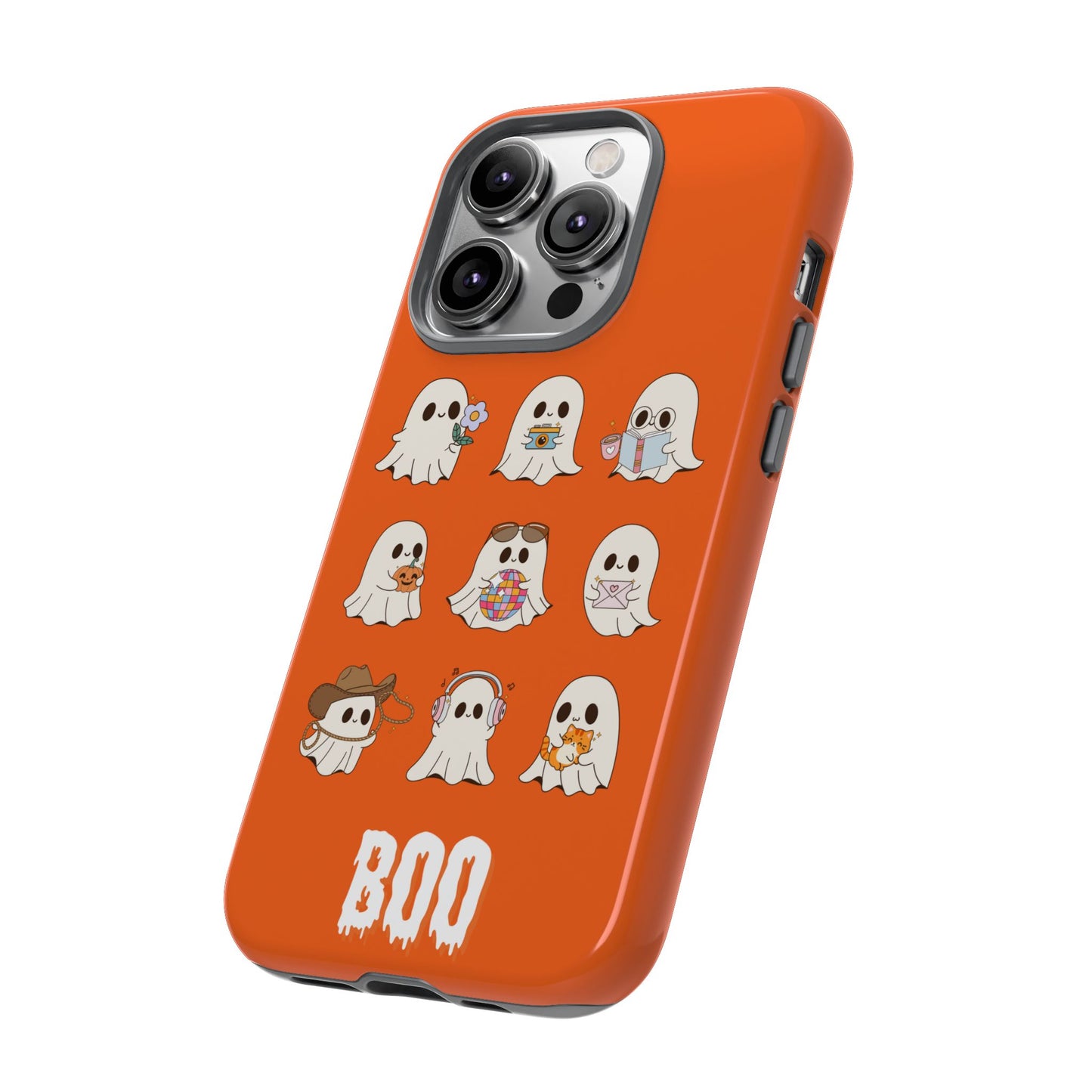 Ghostly Boo Phone Case, Halloween Cases, Cute Ghost Phone Cover, Trick-or-Treat Accessories, Spooky Gift for Halloween