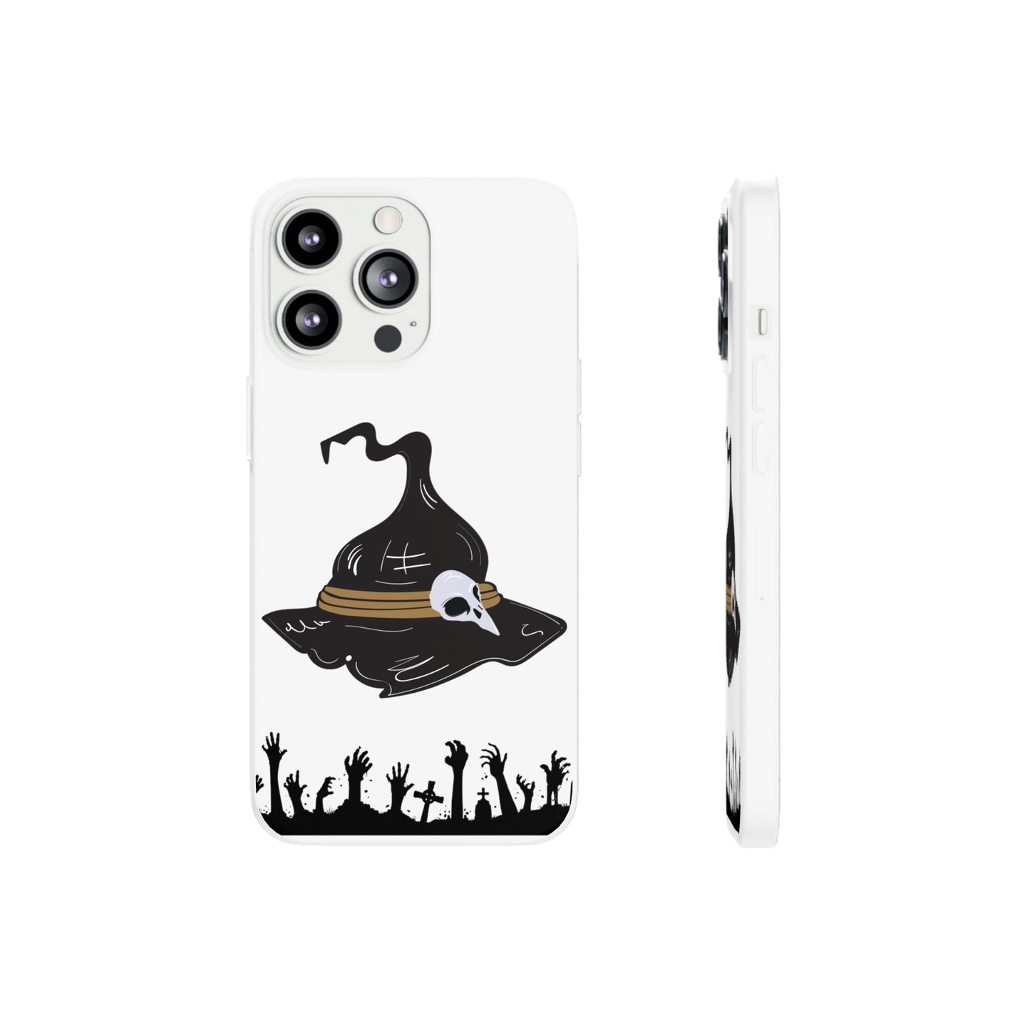 Halloween Witch Hat Flexi Cases, Spooky Phone Covers, Witchy Gift Ideas, Fall Decor, Unique Cellphone Accessories