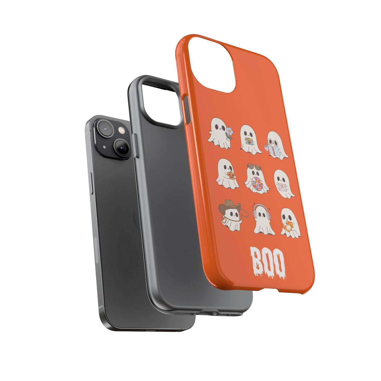 Ghostly Boo Phone Case, Halloween Cases, Cute Ghost Phone Cover, Trick-or-Treat Accessories, Spooky Gift for Halloween