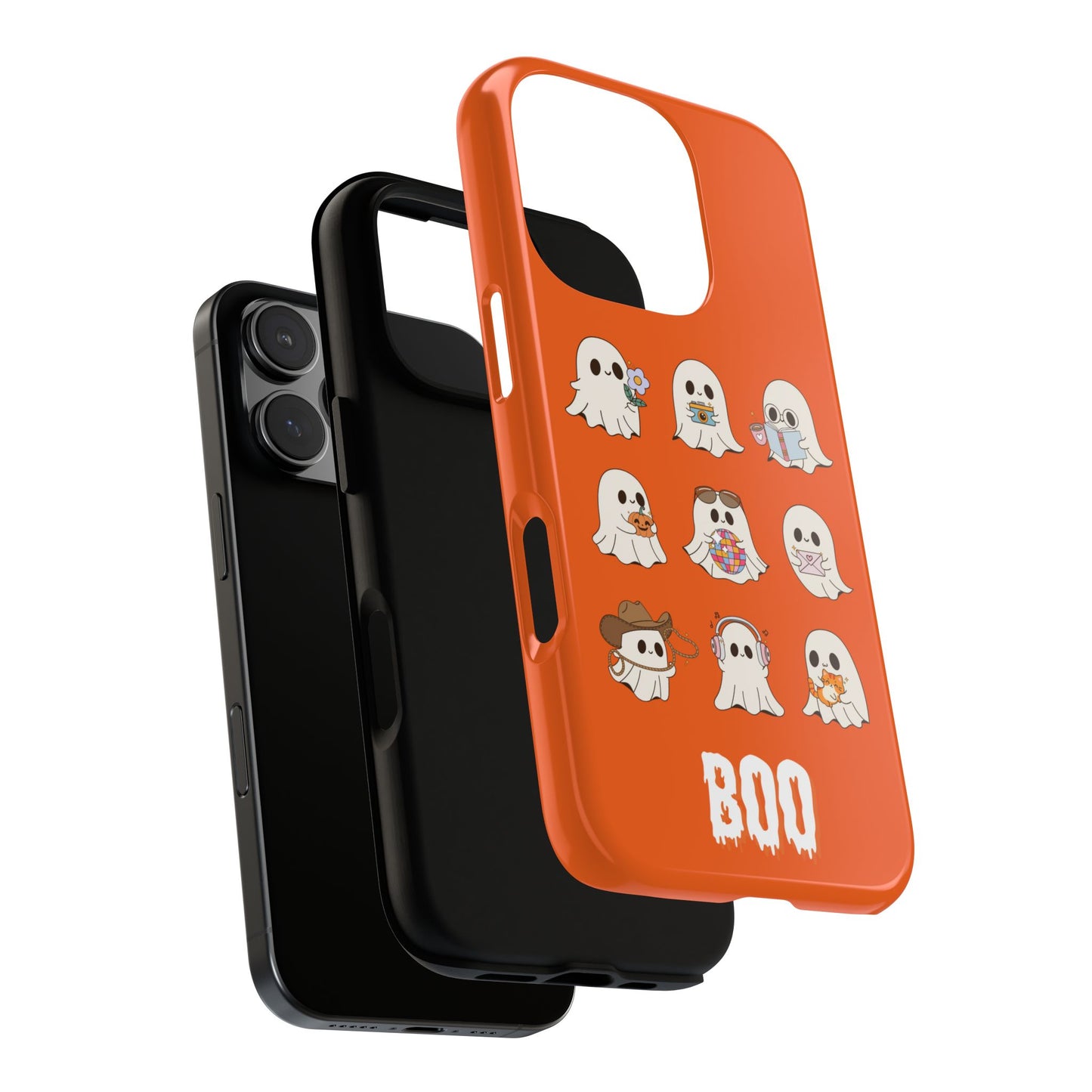 Ghostly Boo Phone Case, Halloween Cases, Cute Ghost Phone Cover, Trick-or-Treat Accessories, Spooky Gift for Halloween