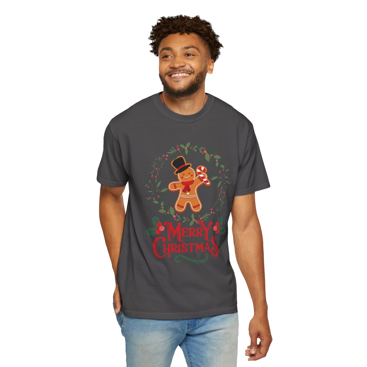 Gingerbread Christmas T-Shirt, Holiday Top, Christmas Gift, Unisex Tee, Festive Apparel, Family Matching Shirt