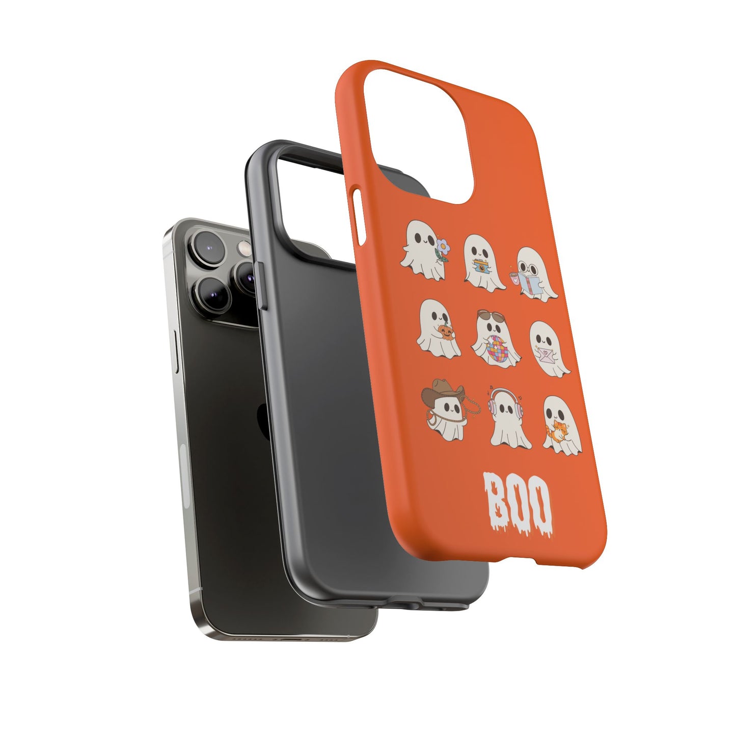 Ghostly Boo Phone Case, Halloween Cases, Cute Ghost Phone Cover, Trick-or-Treat Accessories, Spooky Gift for Halloween