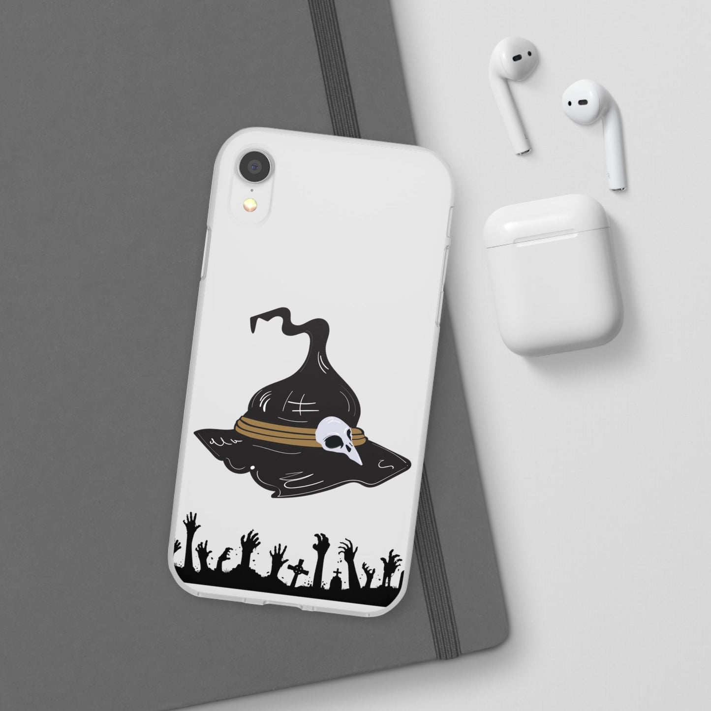 Halloween Witch Hat Flexi Cases, Spooky Phone Covers, Witchy Gift Ideas, Fall Decor, Unique Cellphone Accessories