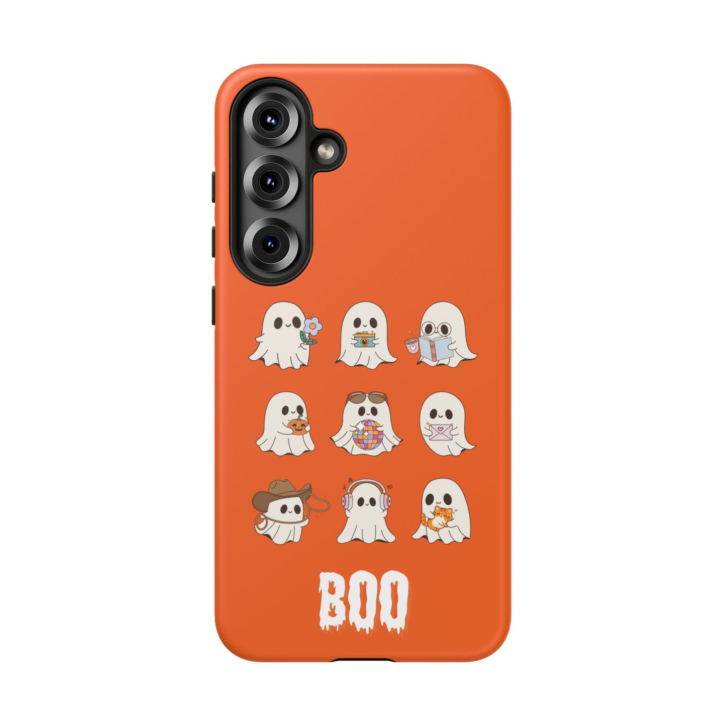 Ghostly Boo Phone Case, Halloween Cases, Cute Ghost Phone Cover, Trick-or-Treat Accessories, Spooky Gift for Halloween