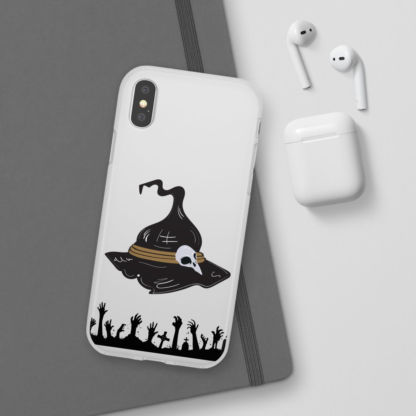 Halloween Witch Hat Flexi Cases, Spooky Phone Covers, Witchy Gift Ideas, Fall Decor, Unique Cellphone Accessories