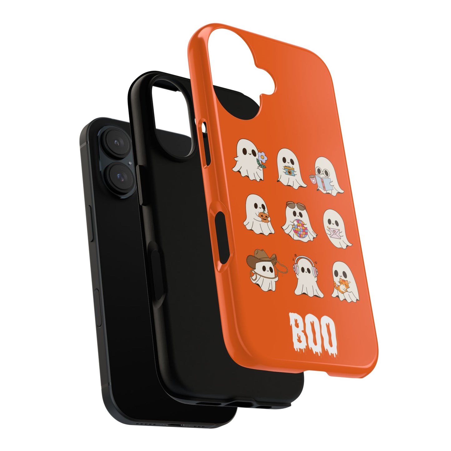 Ghostly Boo Phone Case, Halloween Cases, Cute Ghost Phone Cover, Trick-or-Treat Accessories, Spooky Gift for Halloween