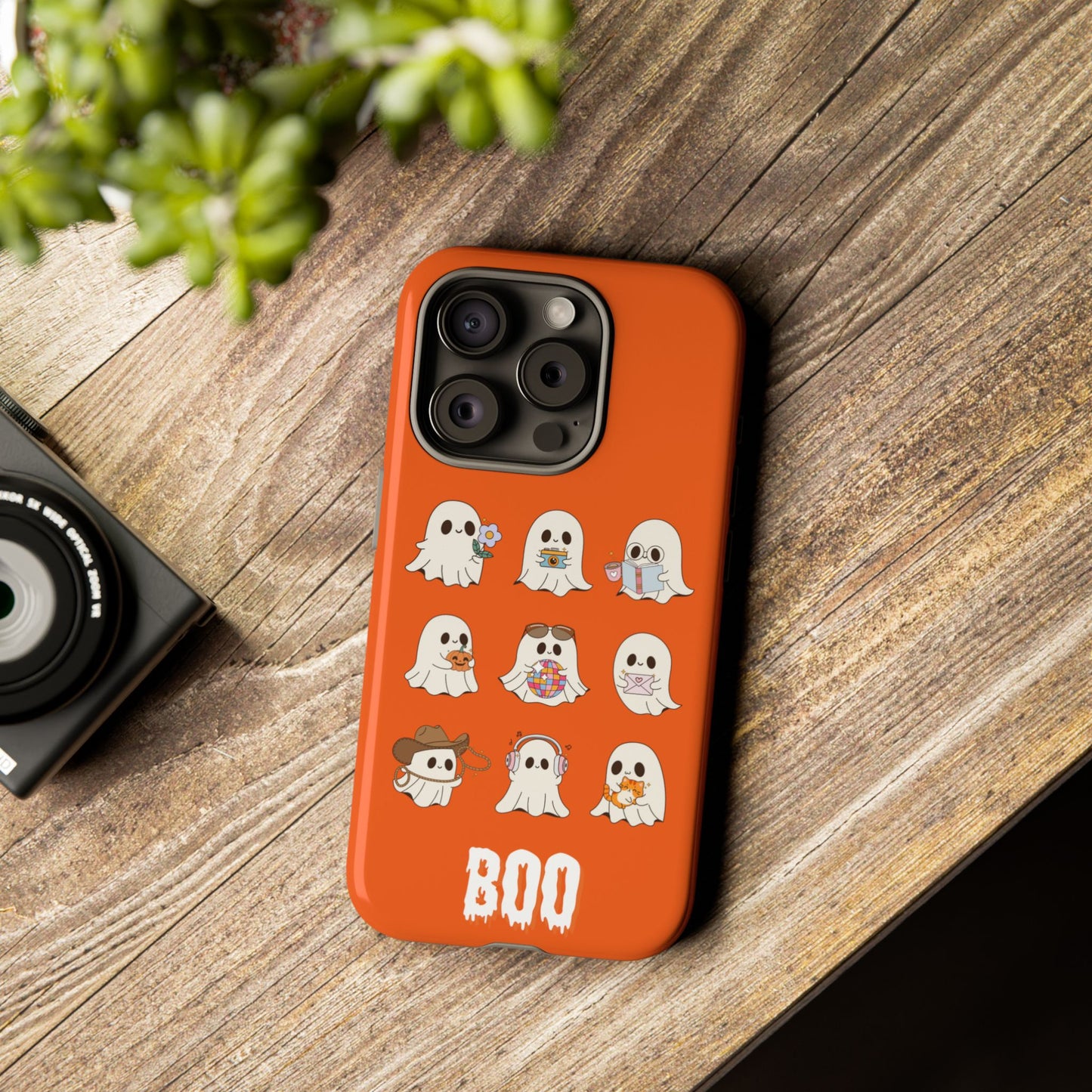 Ghostly Boo Phone Case, Halloween Cases, Cute Ghost Phone Cover, Trick-or-Treat Accessories, Spooky Gift for Halloween