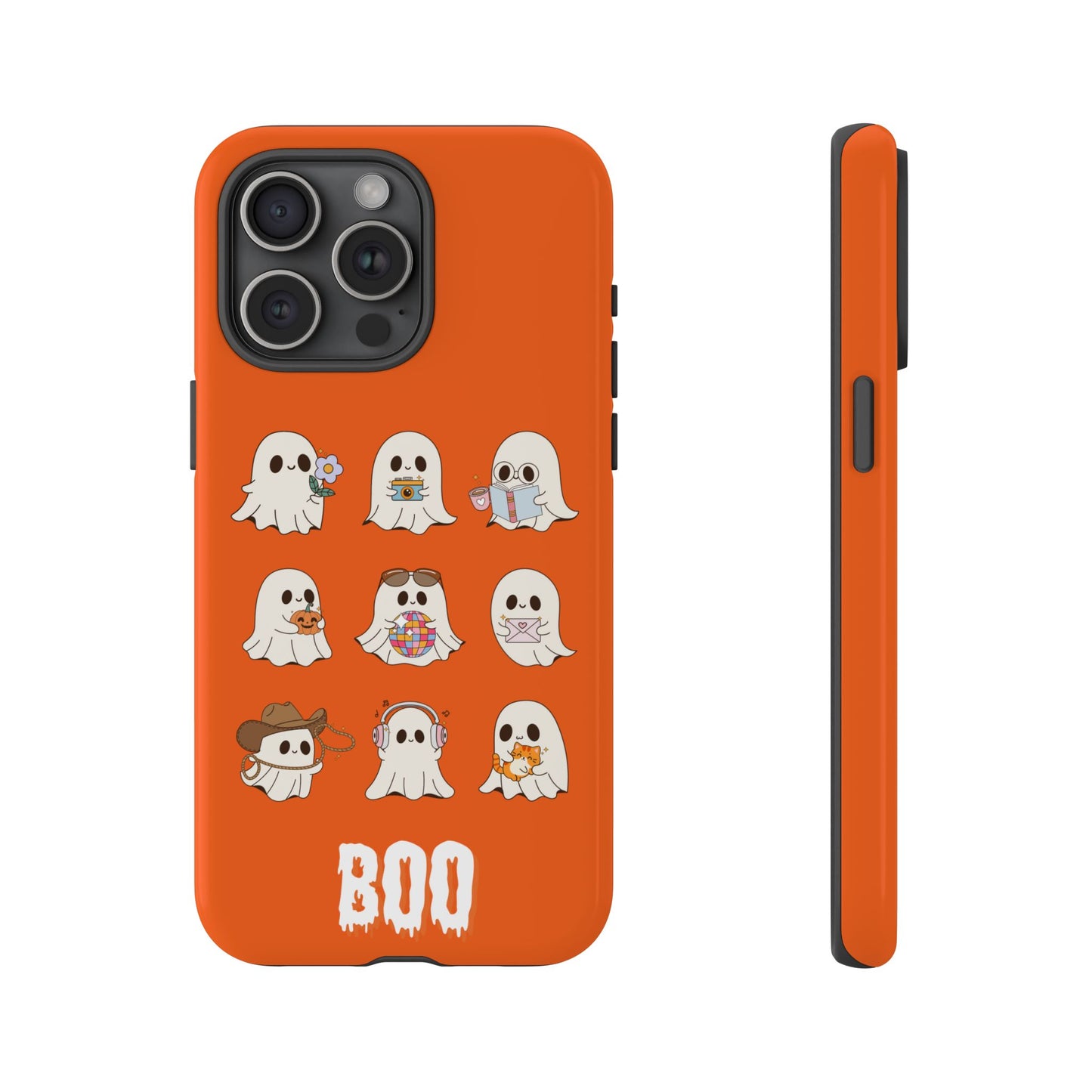 Ghostly Boo Phone Case, Halloween Cases, Cute Ghost Phone Cover, Trick-or-Treat Accessories, Spooky Gift for Halloween