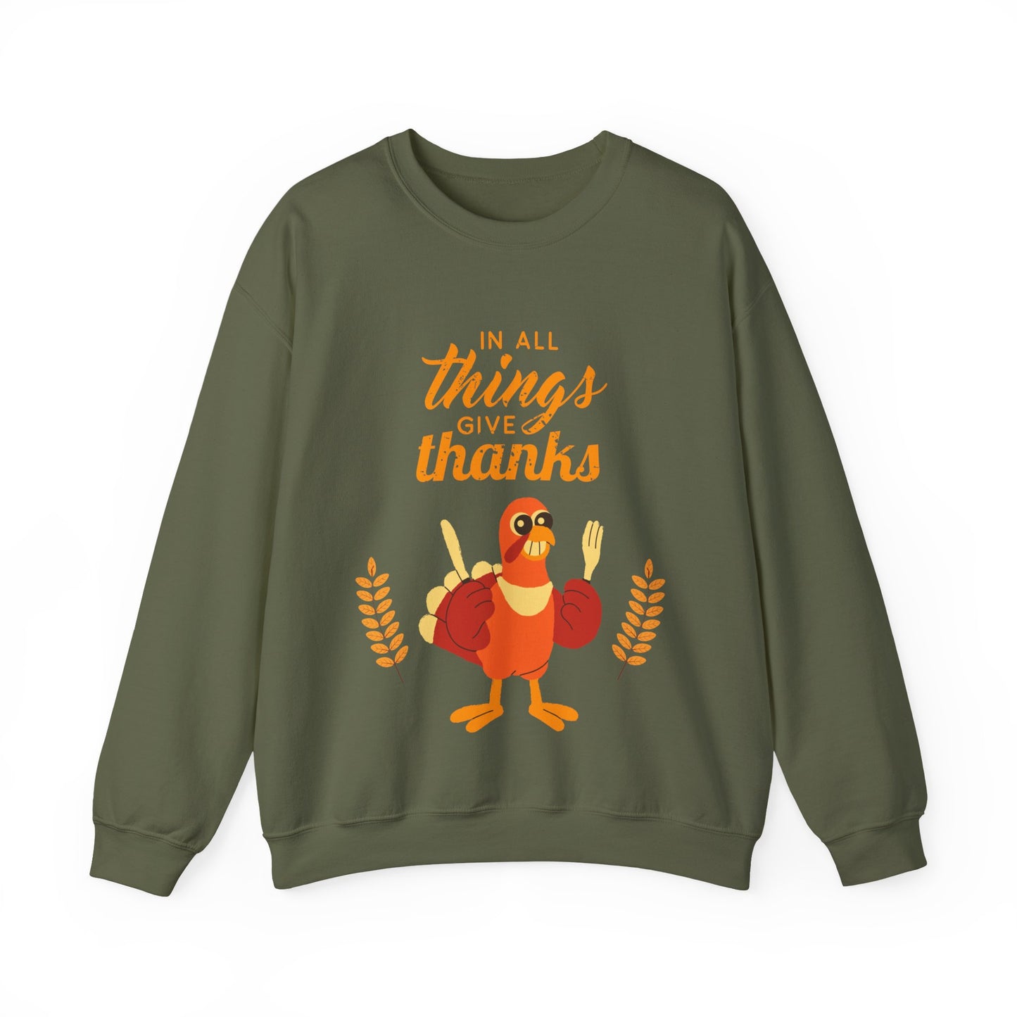 Thanksgiving Crewneck Sweatshirt, Unisex Sweatshirt, Cozy Fall Apparel, Holiday Gift, Seasonal Sweater