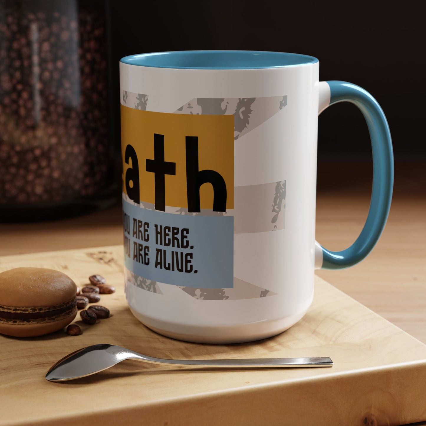 Inspirational Accent Coffee Mug - Mindful Reminder for Daily Positivity