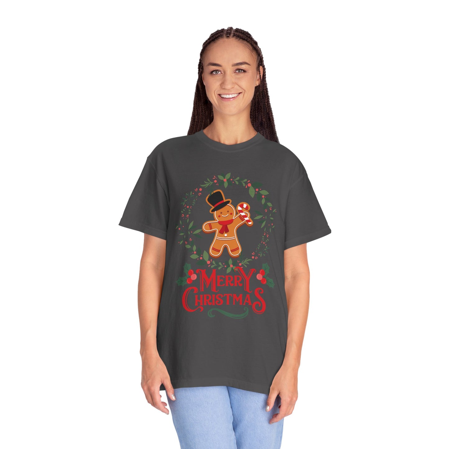 Gingerbread Christmas T-Shirt, Holiday Top, Christmas Gift, Unisex Tee, Festive Apparel, Family Matching Shirt