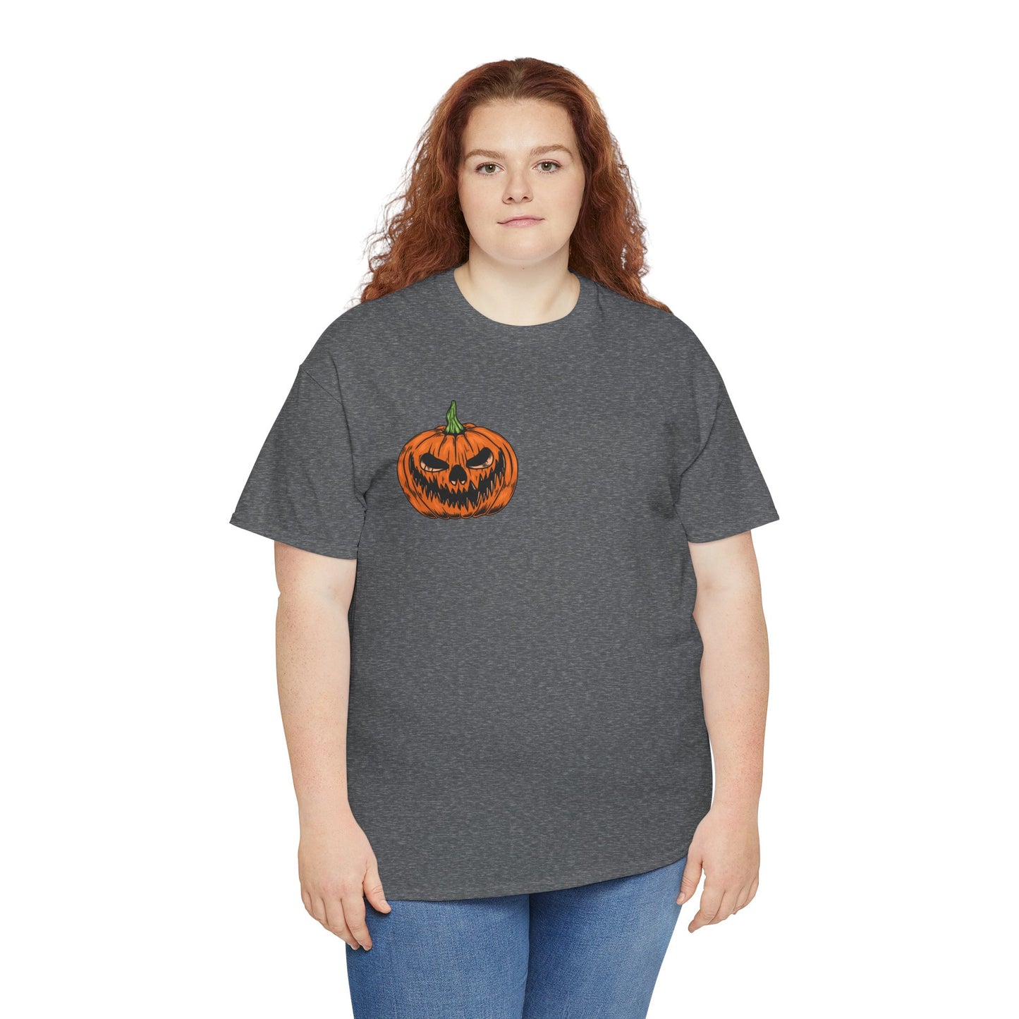 Halloween Unisex Tee, Spooky Pumpkin Shirt, Trick or Treat Graphic T-Shirt, Fall Clothing, Halloween Party Attire