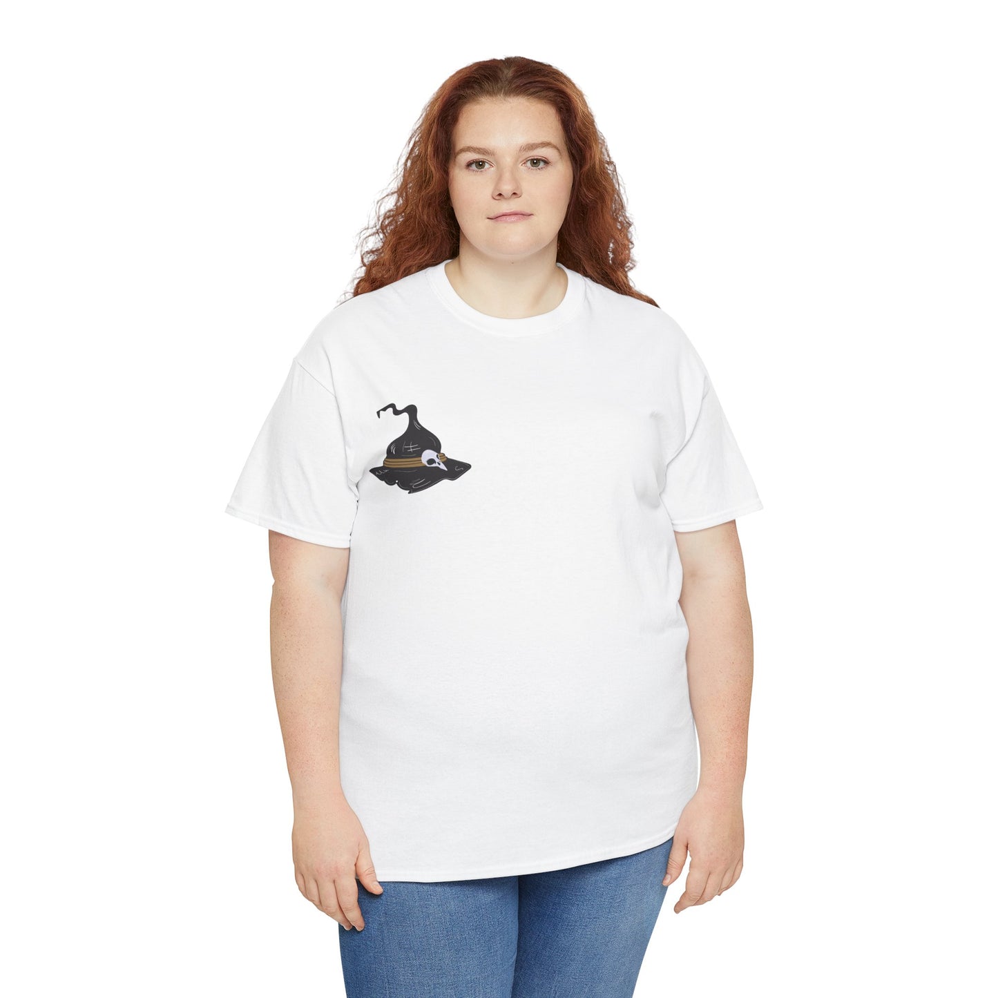 Halloween Witches Themed Unisex Heavy Cotton Tee, Scary Shirt, Witch T-Shirt, Fall Apparel, Spooky Night Top