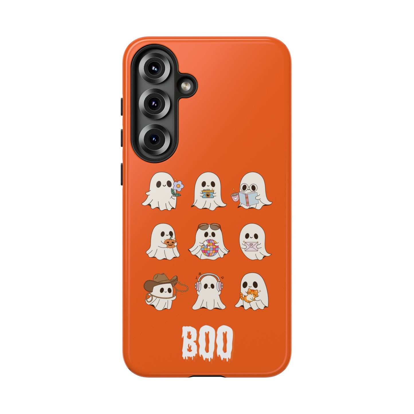 Ghostly Boo Phone Case, Halloween Cases, Cute Ghost Phone Cover, Trick-or-Treat Accessories, Spooky Gift for Halloween