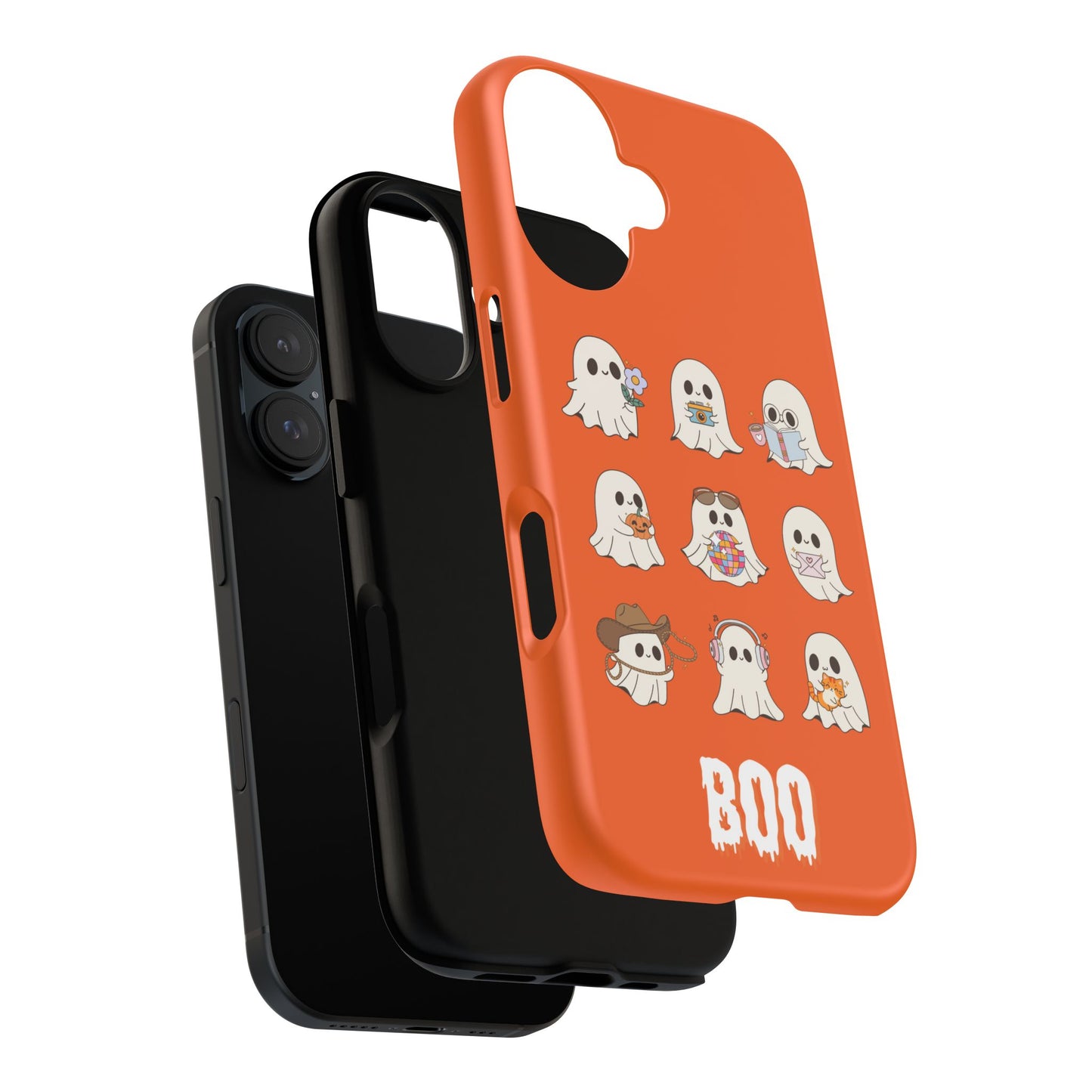 Ghostly Boo Phone Case, Halloween Cases, Cute Ghost Phone Cover, Trick-or-Treat Accessories, Spooky Gift for Halloween