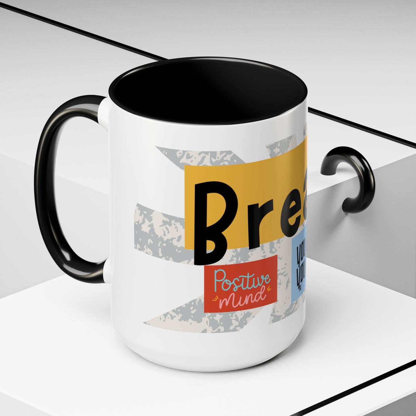 Inspirational Accent Coffee Mug - Mindful Reminder for Daily Positivity