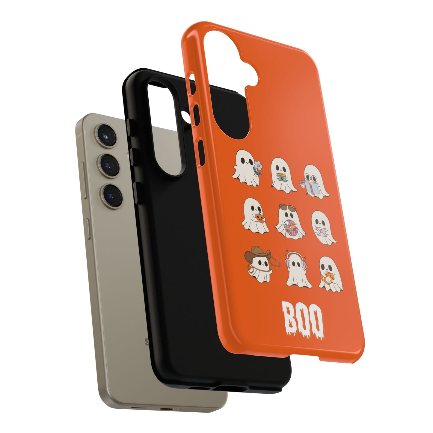 Ghostly Boo Phone Case, Halloween Cases, Cute Ghost Phone Cover, Trick-or-Treat Accessories, Spooky Gift for Halloween