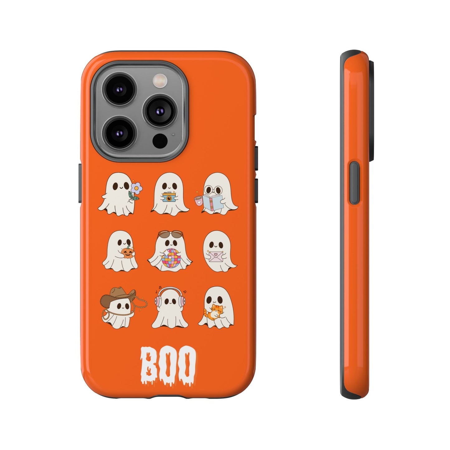 Ghostly Boo Phone Case, Halloween Cases, Cute Ghost Phone Cover, Trick-or-Treat Accessories, Spooky Gift for Halloween