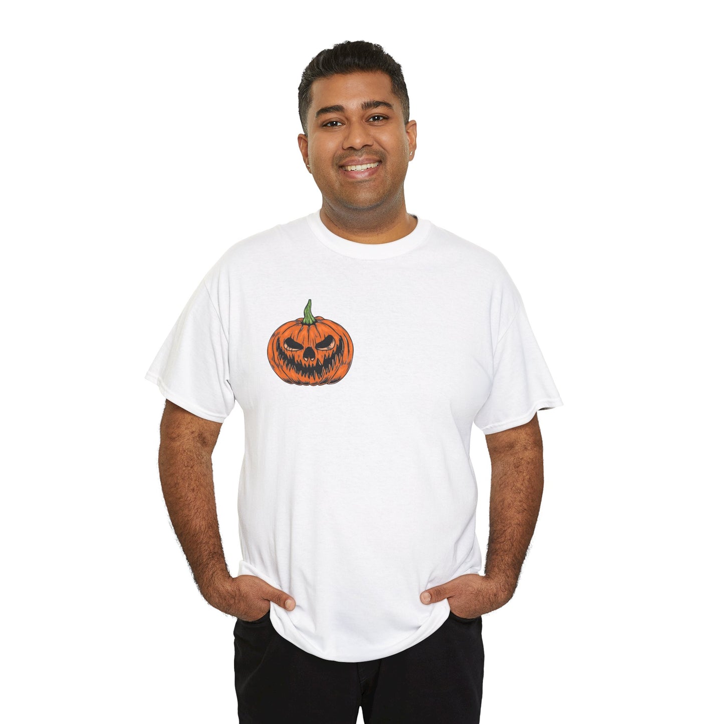 Halloween Unisex Tee, Spooky Pumpkin Shirt, Trick or Treat Graphic T-Shirt, Fall Clothing, Halloween Party Attire