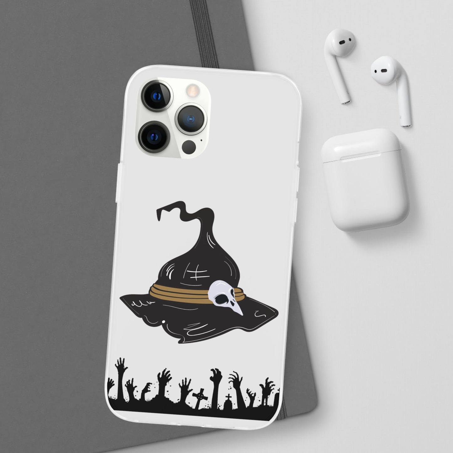 Halloween Witch Hat Flexi Cases, Spooky Phone Covers, Witchy Gift Ideas, Fall Decor, Unique Cellphone Accessories