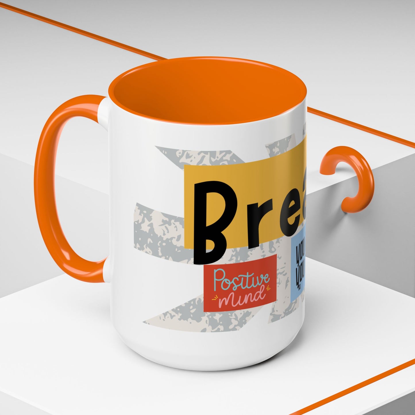 Inspirational Accent Coffee Mug - Mindful Reminder for Daily Positivity