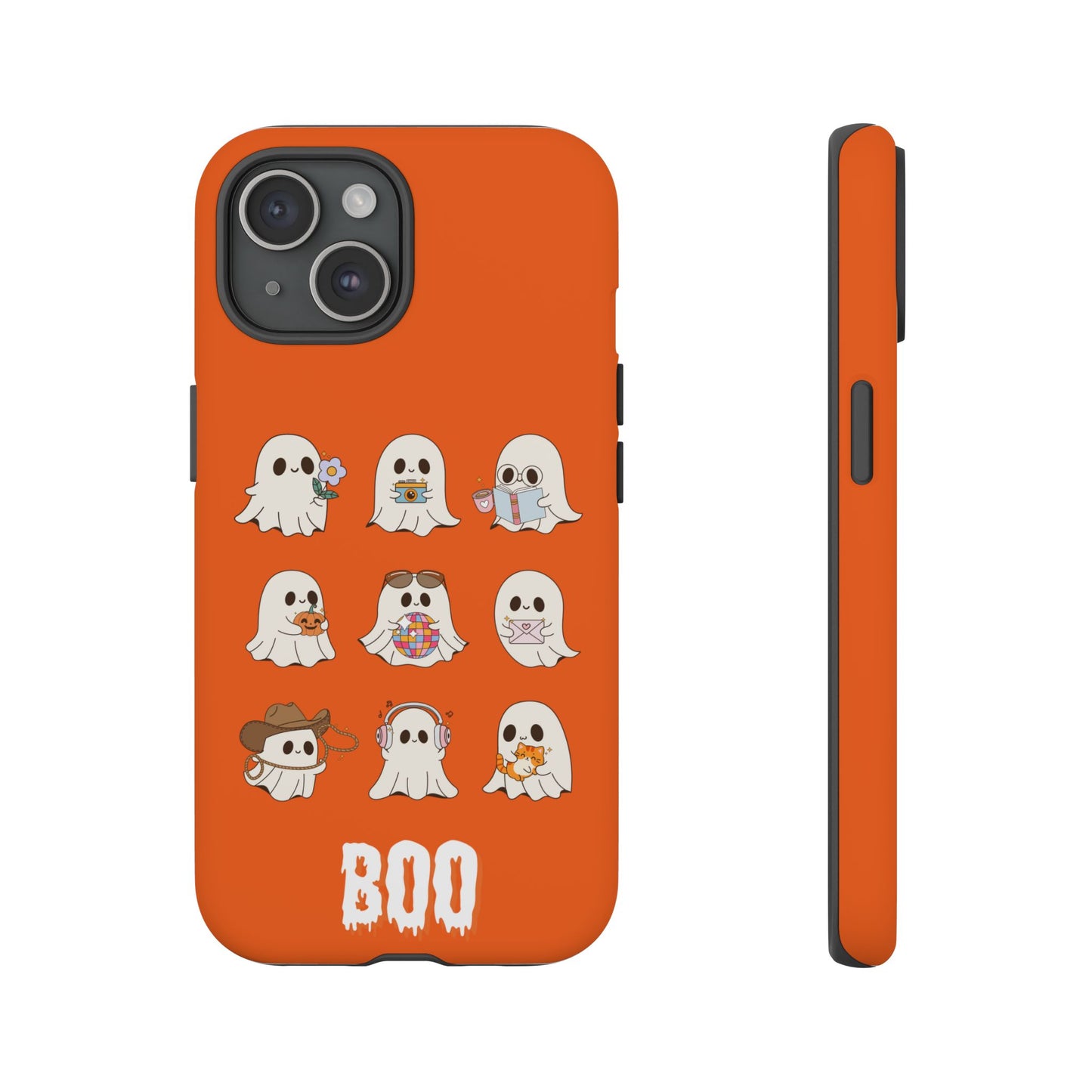 Ghostly Boo Phone Case, Halloween Cases, Cute Ghost Phone Cover, Trick-or-Treat Accessories, Spooky Gift for Halloween