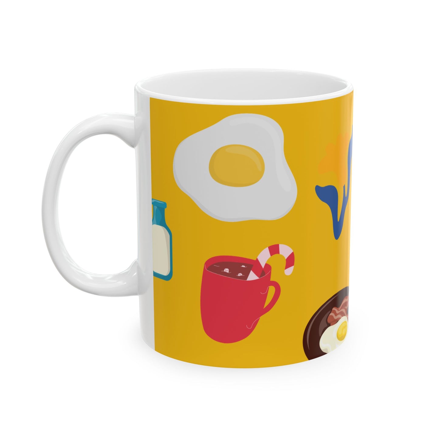 Breakfast Portrait Ceramic Mug - Perfect for Coffee Lovers, Kitchen Decor, Gift for Friends, Housewarming