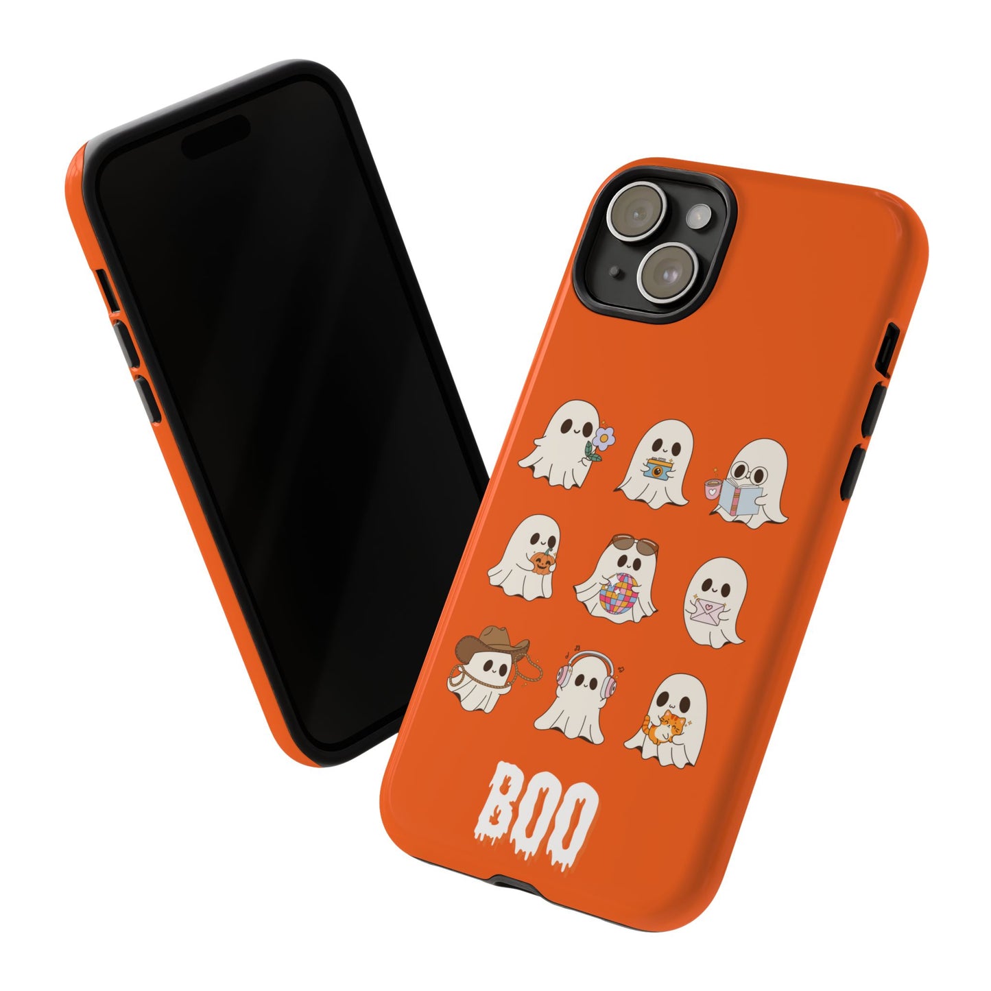 Ghostly Boo Phone Case, Halloween Cases, Cute Ghost Phone Cover, Trick-or-Treat Accessories, Spooky Gift for Halloween