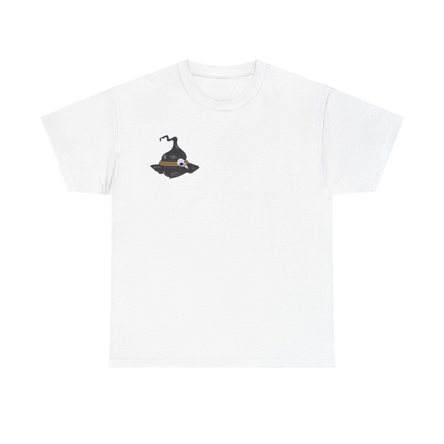 Halloween Witches Themed Unisex Heavy Cotton Tee, Scary Shirt, Witch T-Shirt, Fall Apparel, Spooky Night Top