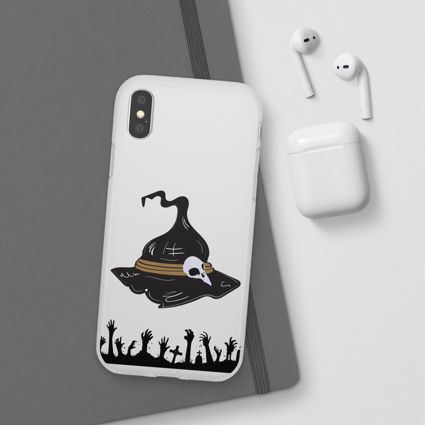 Halloween Witch Hat Flexi Cases, Spooky Phone Covers, Witchy Gift Ideas, Fall Decor, Unique Cellphone Accessories