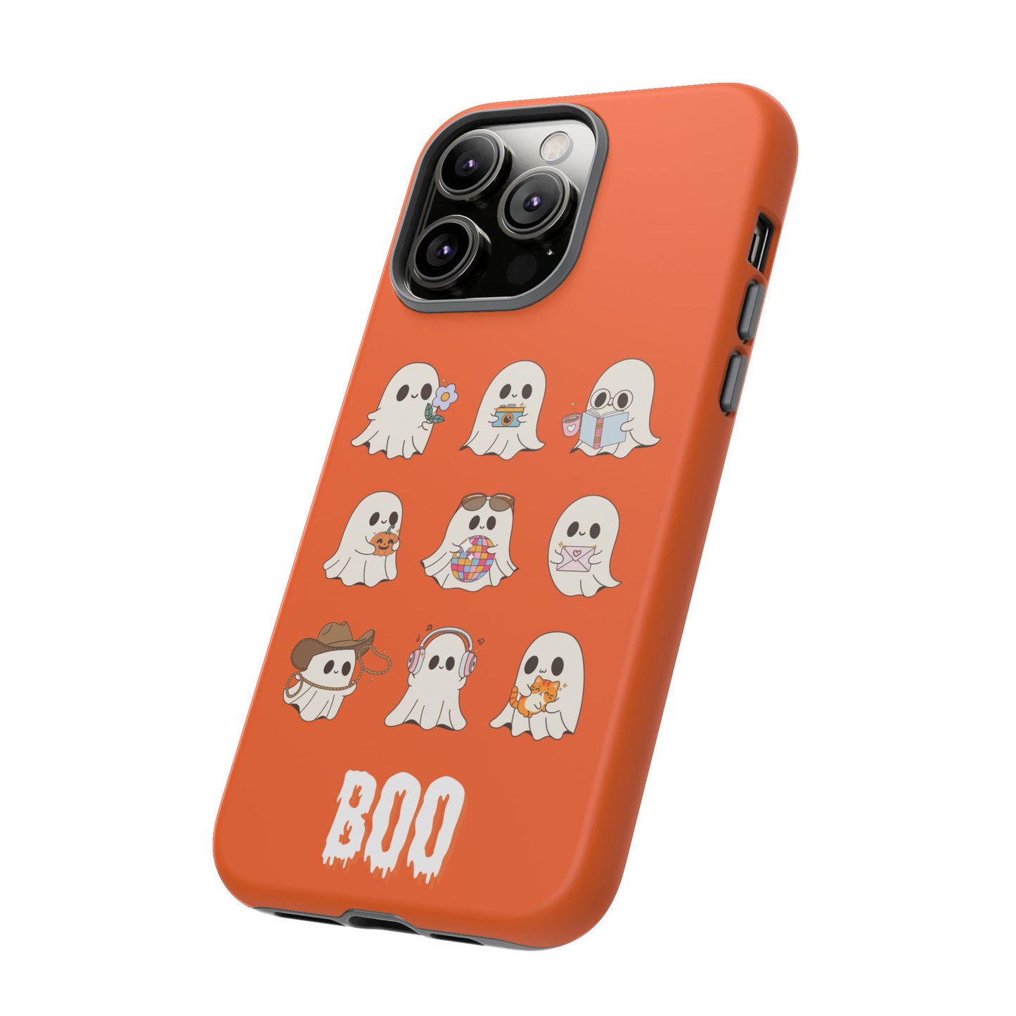 Ghostly Boo Phone Case, Halloween Cases, Cute Ghost Phone Cover, Trick-or-Treat Accessories, Spooky Gift for Halloween