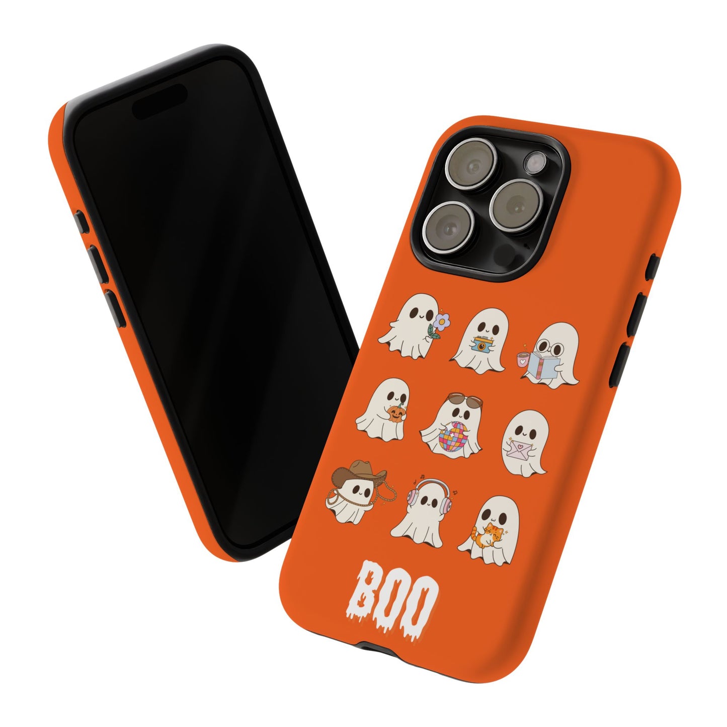 Ghostly Boo Phone Case, Halloween Cases, Cute Ghost Phone Cover, Trick-or-Treat Accessories, Spooky Gift for Halloween