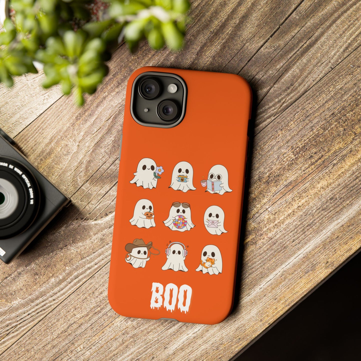 Ghostly Boo Phone Case, Halloween Cases, Cute Ghost Phone Cover, Trick-or-Treat Accessories, Spooky Gift for Halloween