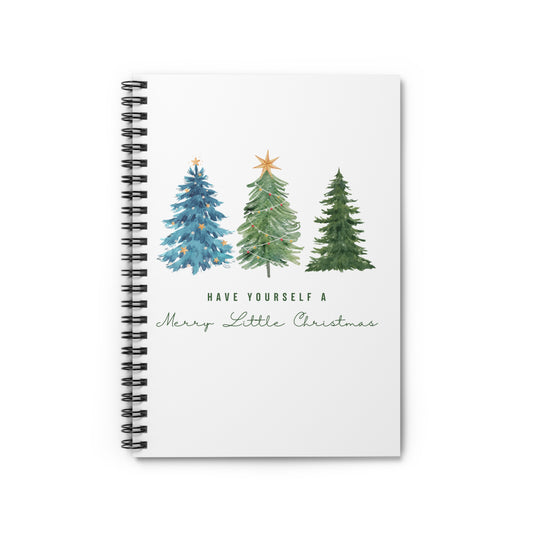 Christmas Spiral Notebook - Ruled Line, Holiday Journal, Gift for Students, Festive Planner, Seasonal Note-taking, Merry Little Christmas