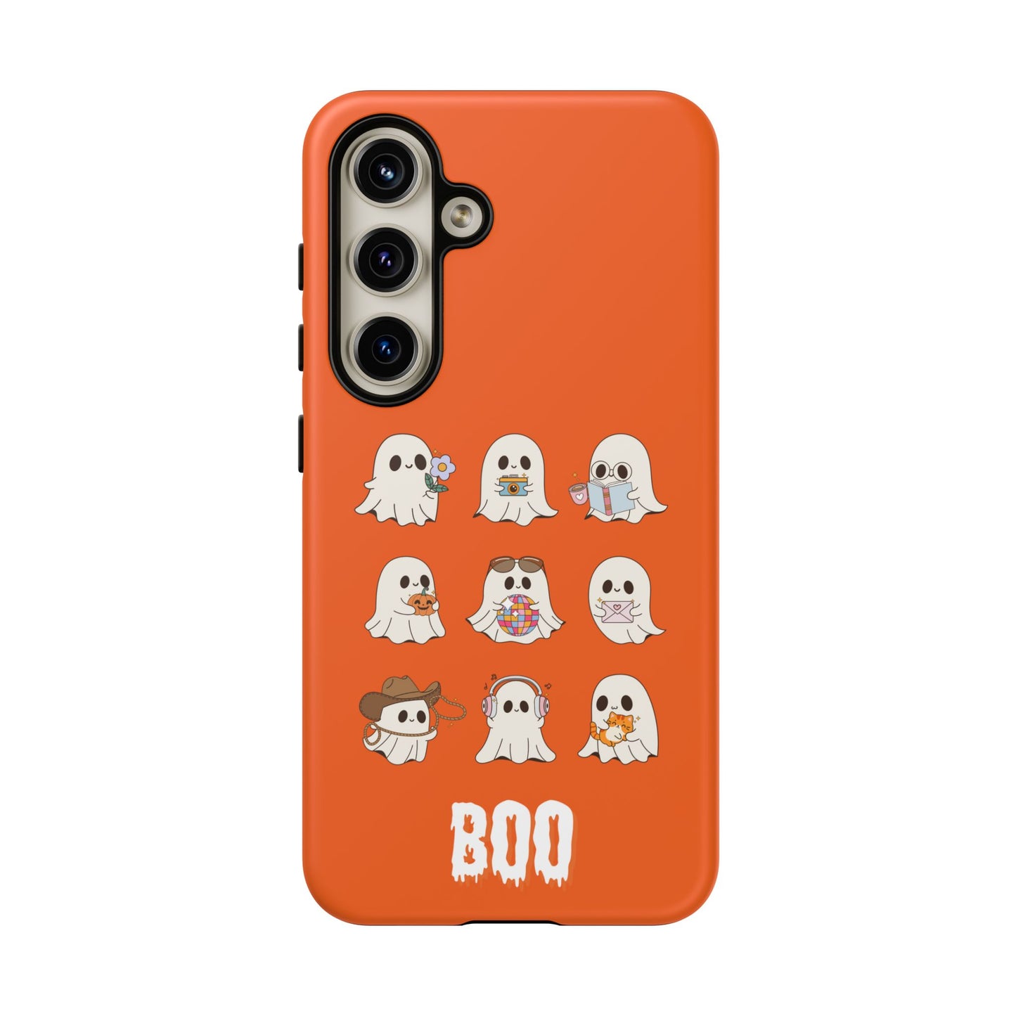 Ghostly Boo Phone Case, Halloween Cases, Cute Ghost Phone Cover, Trick-or-Treat Accessories, Spooky Gift for Halloween