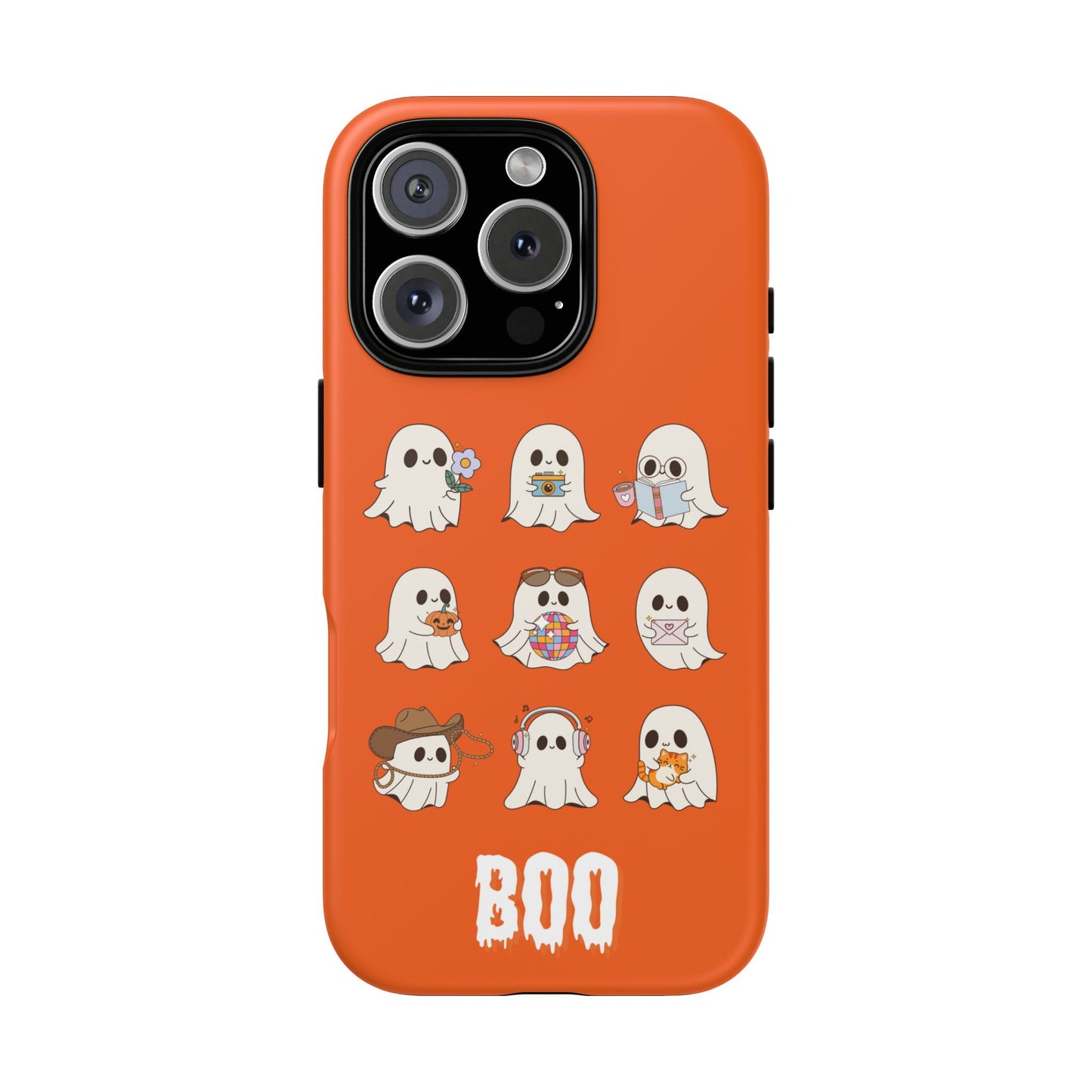 Ghostly Boo Phone Case, Halloween Cases, Cute Ghost Phone Cover, Trick-or-Treat Accessories, Spooky Gift for Halloween