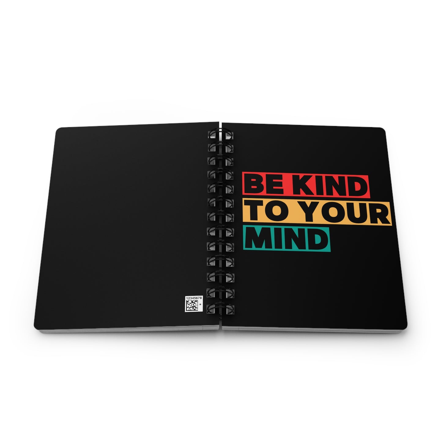 Mindful Spiral Bound Journal - Be Kind to Your Mind | Journaling, Self-Care, Gift, Inspiration, Mental Health