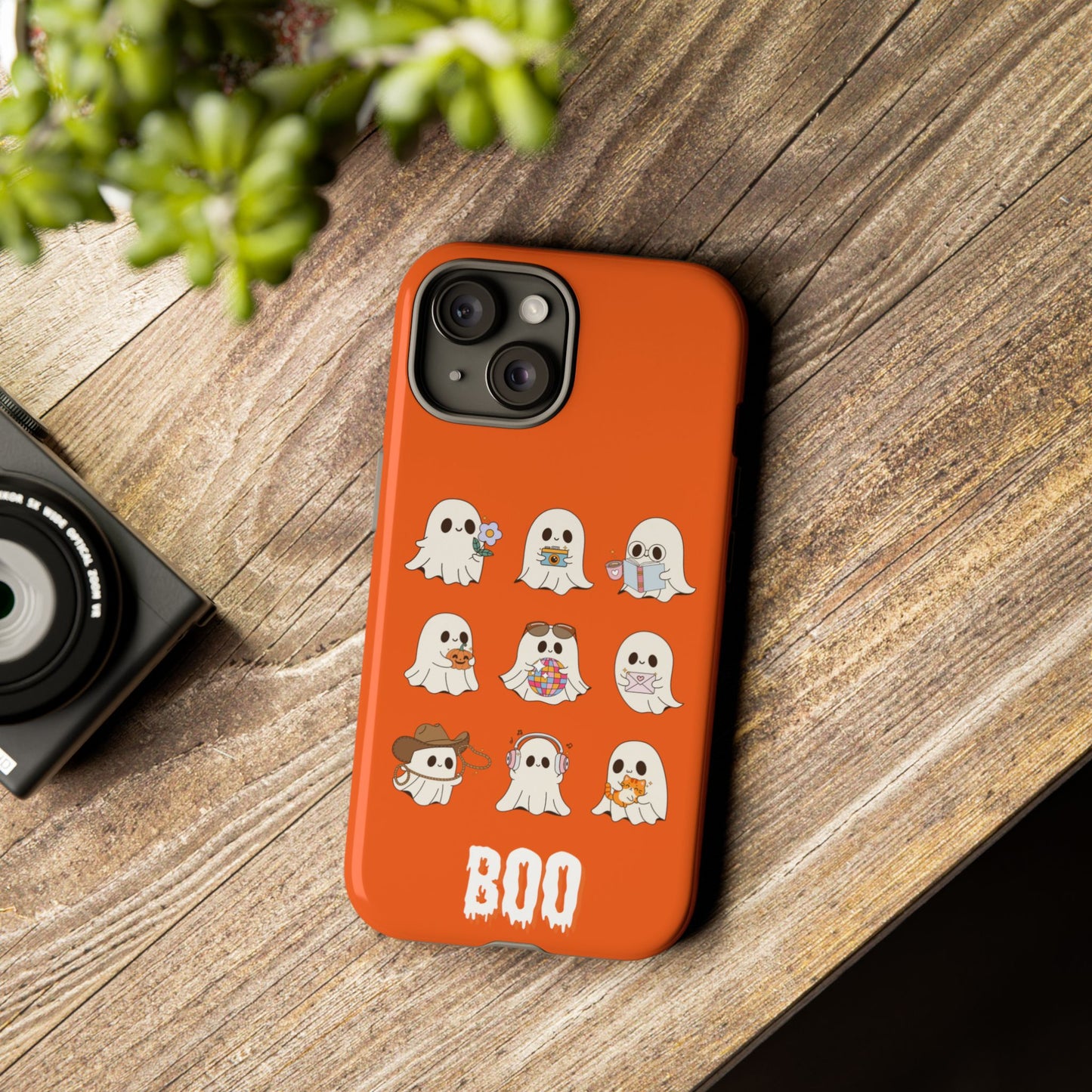 Ghostly Boo Phone Case, Halloween Cases, Cute Ghost Phone Cover, Trick-or-Treat Accessories, Spooky Gift for Halloween