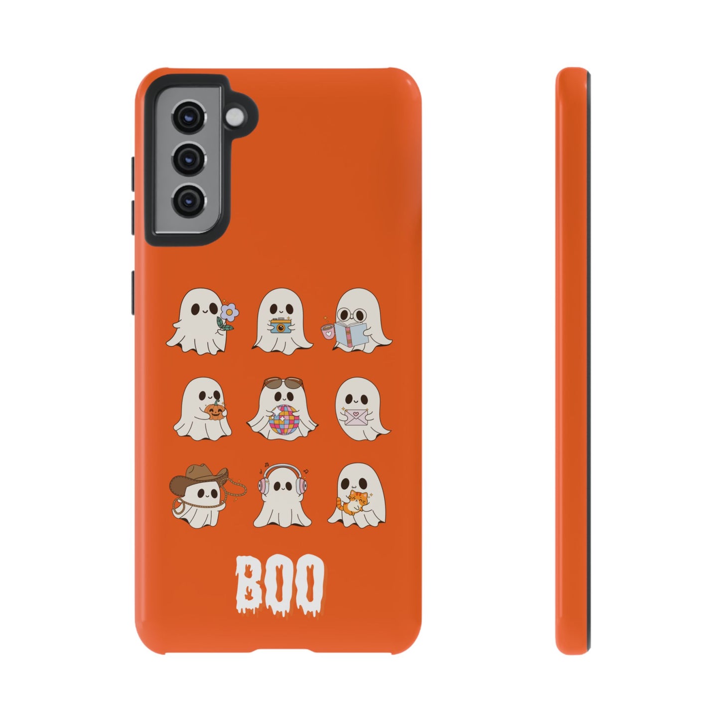 Ghostly Boo Phone Case, Halloween Cases, Cute Ghost Phone Cover, Trick-or-Treat Accessories, Spooky Gift for Halloween
