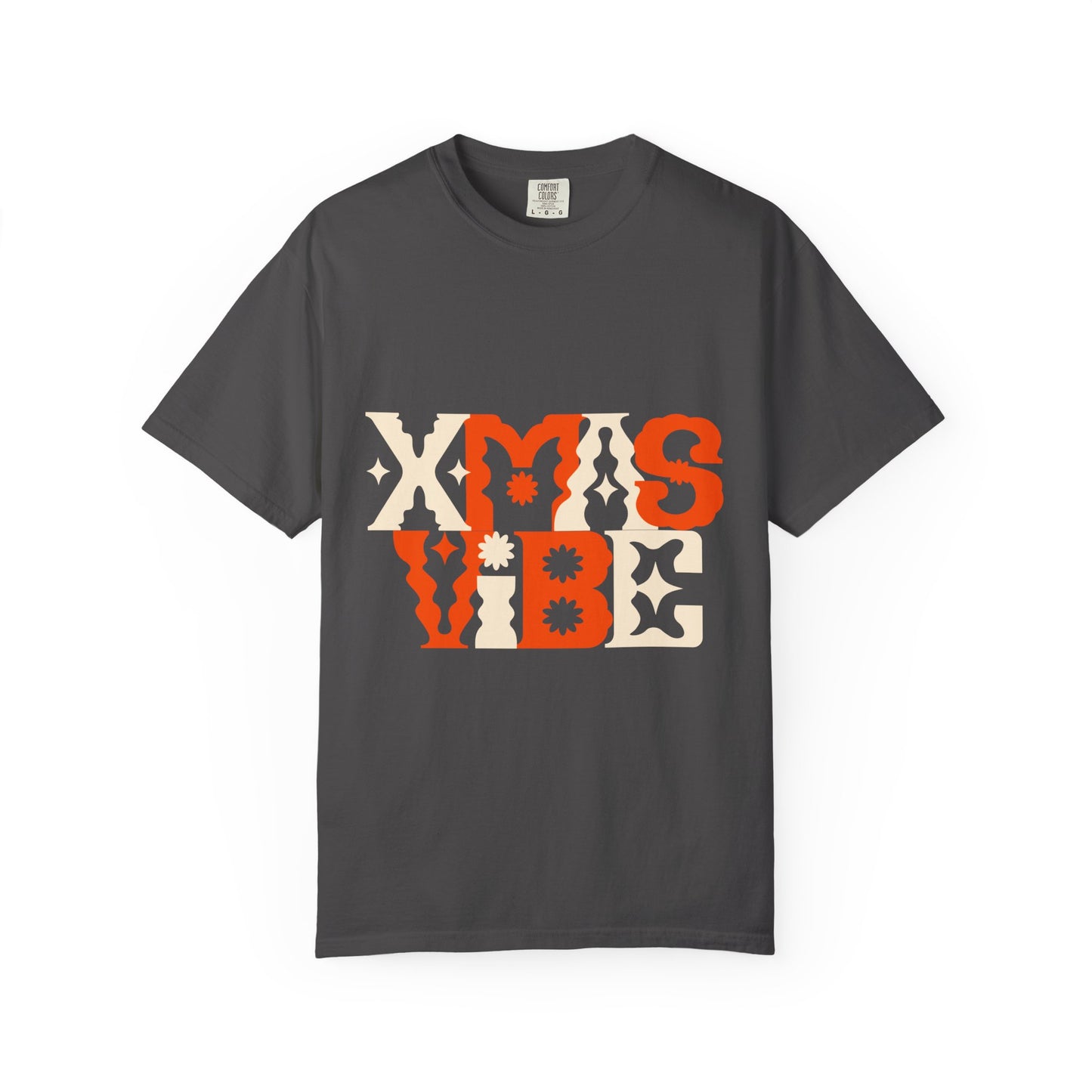 XMAS VIBE Unisex Garment-Dyed T-Shirt | Holiday Tee, Christmas Gift, Festive Apparel, Casual Wear, Vintage Style