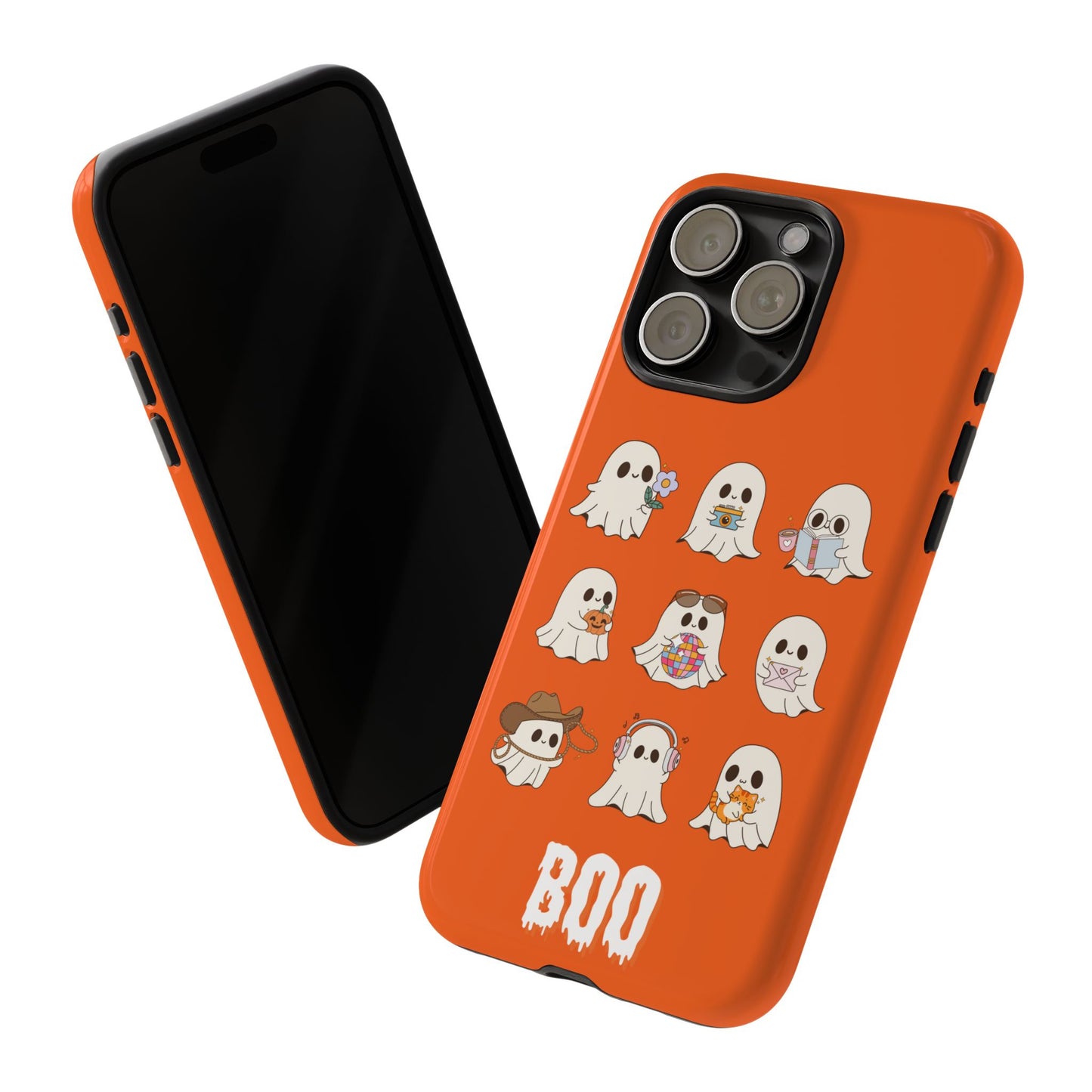 Ghostly Boo Phone Case, Halloween Cases, Cute Ghost Phone Cover, Trick-or-Treat Accessories, Spooky Gift for Halloween