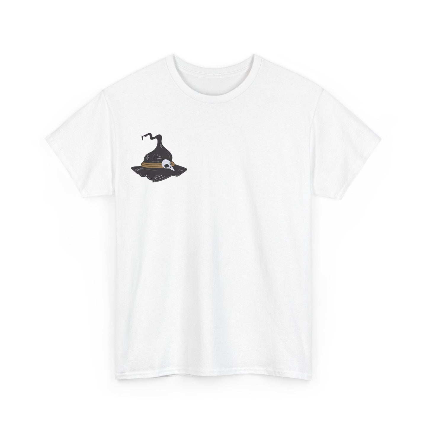 Halloween Witches Themed Unisex Heavy Cotton Tee, Scary Shirt, Witch T-Shirt, Fall Apparel, Spooky Night Top