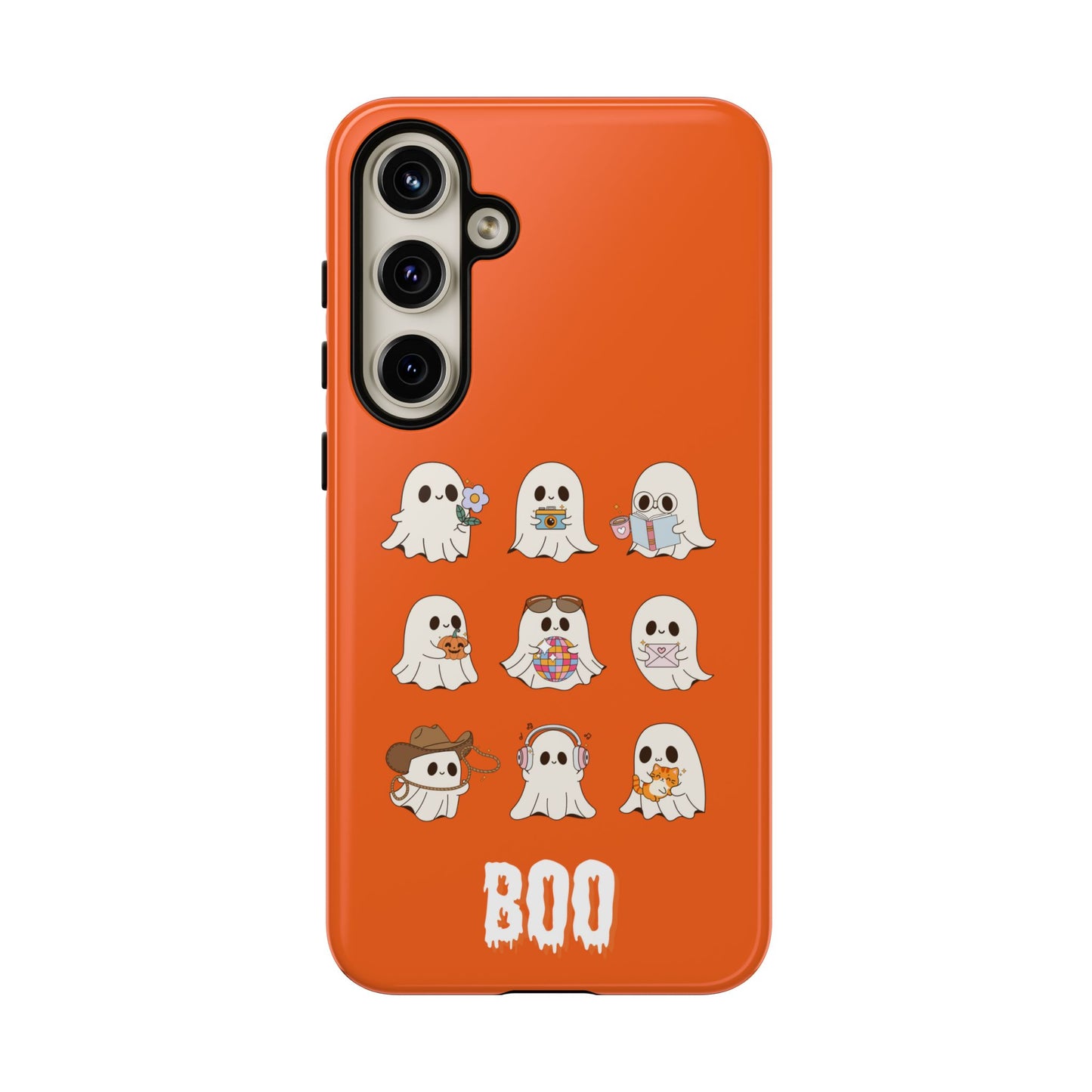 Ghostly Boo Phone Case, Halloween Cases, Cute Ghost Phone Cover, Trick-or-Treat Accessories, Spooky Gift for Halloween